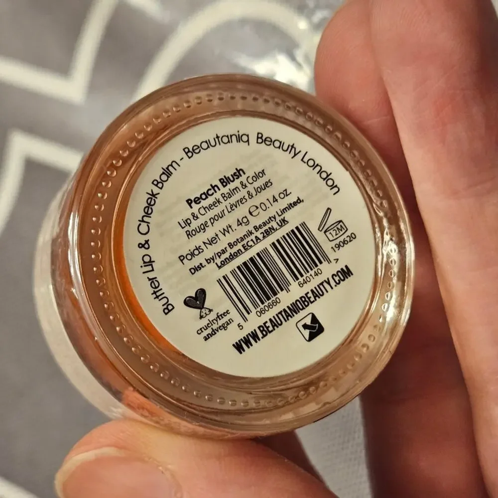 Beautaniq Beauty Peach Blush ~ Butter Lip & Cheek Balm & Color 4G